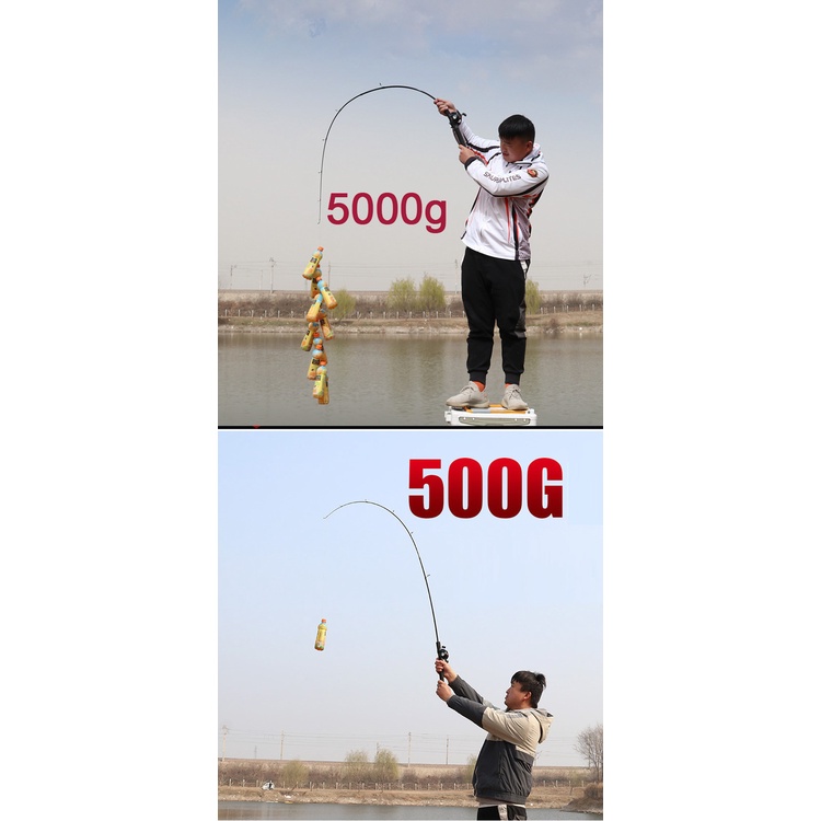Cần câu cá LOCO FISH tay cầm thẳng màu đen chất lượng cao chuyên dùng