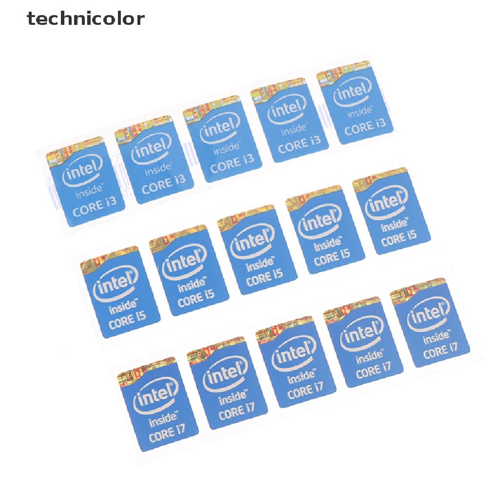 Set 5 Sticker Dán Trang Trí Sổ Tay Intel Core I3 I5 I7 Thế Hệ 4