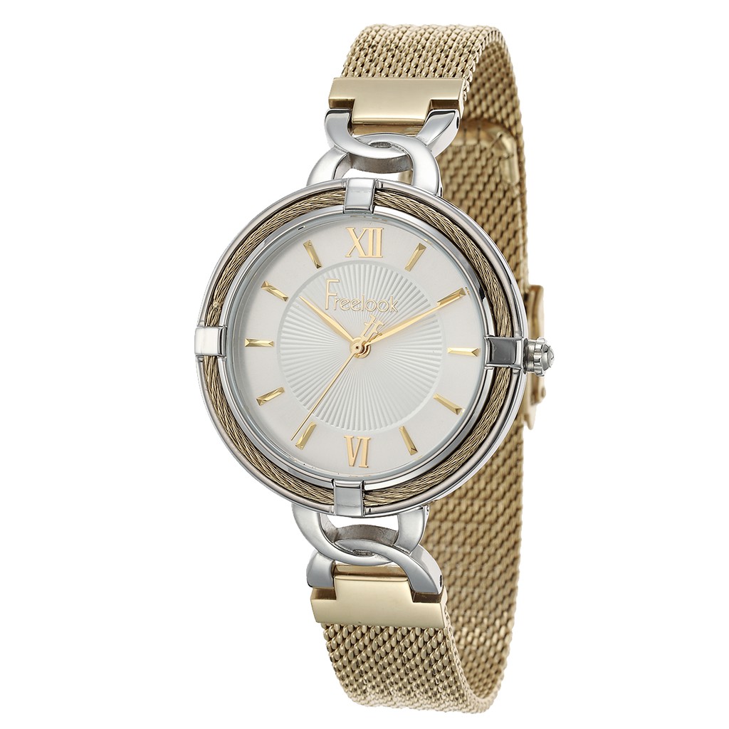 Đồng hồ nữ Freelook Cable Gold Watch FL.1.10116.2
