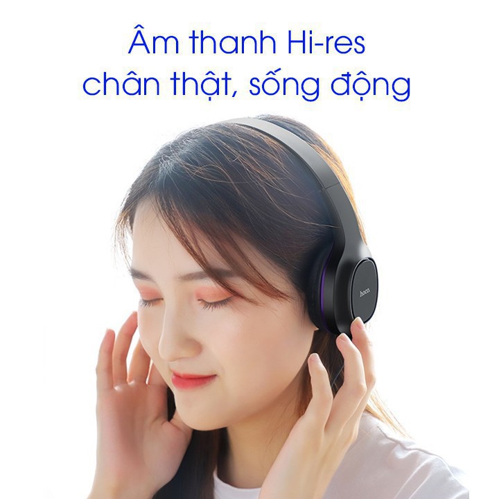 Tai Nghe Chụp Tai Hoco W24 Mua 1 Tặng 1 - Tai Nghe Cao Cấp, Âm Thanh Hay - Bảo Hành Chính Hãng 12T