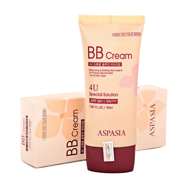 Kem Nền Chống Nắng Aspasia 4U Special B.B Solution Cream Spf50 Pa+++