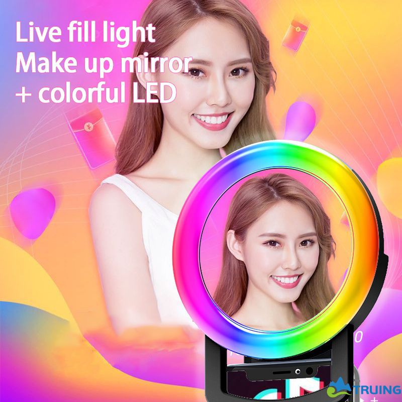 Đèn Led Tròn Gắn Điện Thoại Hỗ Trợ Chụp Ảnh Selfie