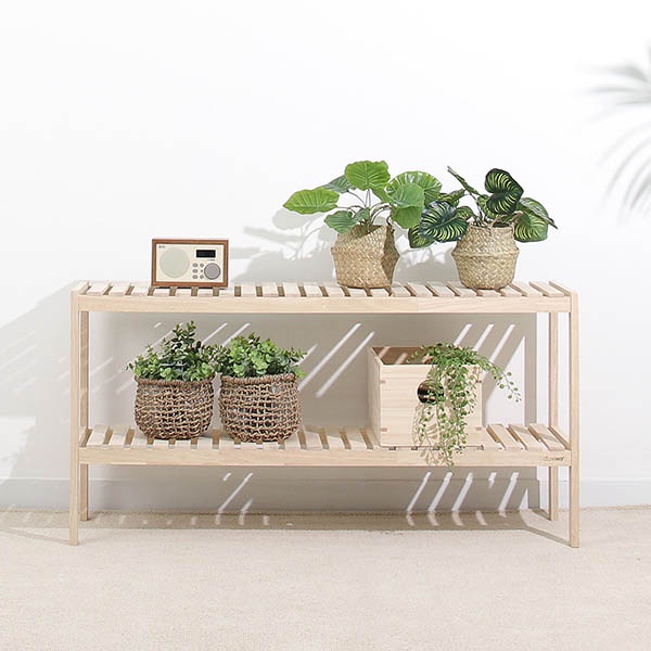 Giá Giầy Dép Gỗ Lắp Ráp [Ollyhome] Kệ Để Giày Dép 2 Tầng Oliving Size 50-80-100 Trang Trí Phòng Phong Cách Hàn Quốc ST8