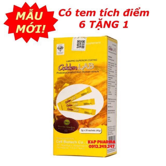 Goldenlab - Men vi sinh từ kim chi hàn quốc dành cho người rối loạn tiêu hóa, viêm đại tràng