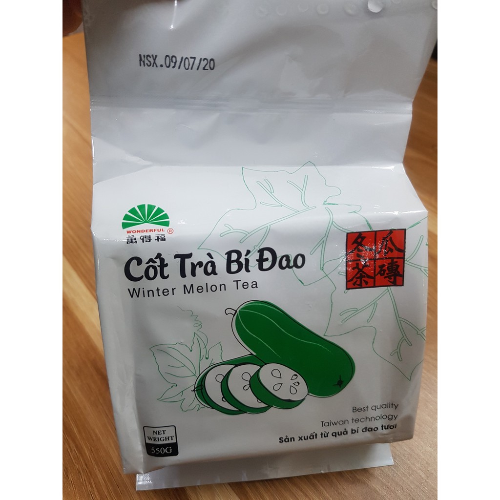 Cốt Trà Bí Đao Wonderful để làm món trà BÍ ĐAO HẠT CHIA cực ngon - gói mới 600gam