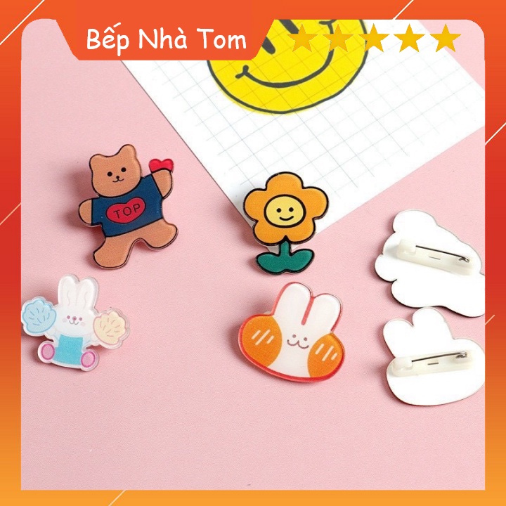 Pin Stick Phụ Kiện Cài Áo, Balo, Trang Trí Túi Xách Siêu Cute