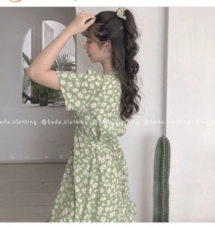 ✨Đầm Cổ V Chân Bèo Hoa Cúc