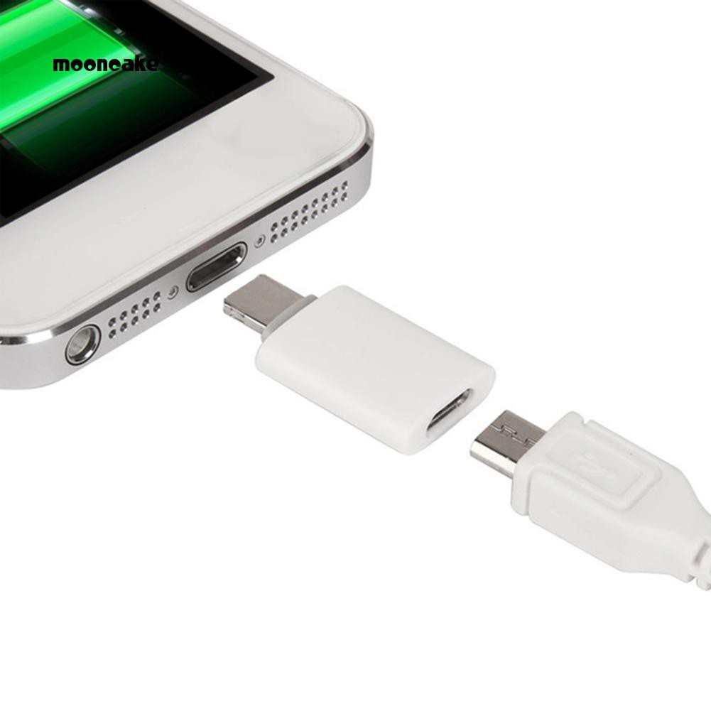Cáp chuyển đổi dữ liệu hình mặt trăng cho iPhone sang Android Micro USB