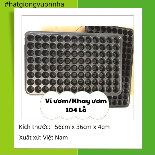 Vỉ nhựa/Khay ươm Hạt 104 lỗ gieo , ươm hạt giống