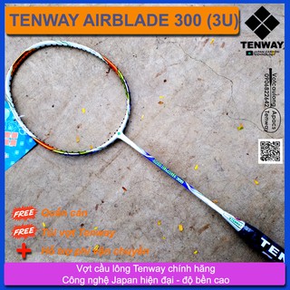 Vợt cầu lông Tenway Airblade 300 (3U) Đập cầu xé gió, kiểm soát cầu tốt, màu sắc hiện đại trẻ trung thumbnail