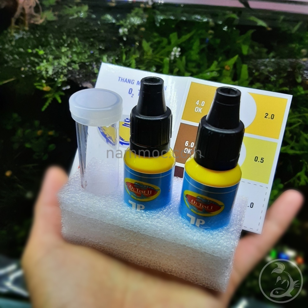 O2 Test Kit (thuyphuoc) | Kiểm Tra Nhanh Hàm Lượng Oxy Có Trong Nước Bể Cá Cảnh, Thuỷ Sinh