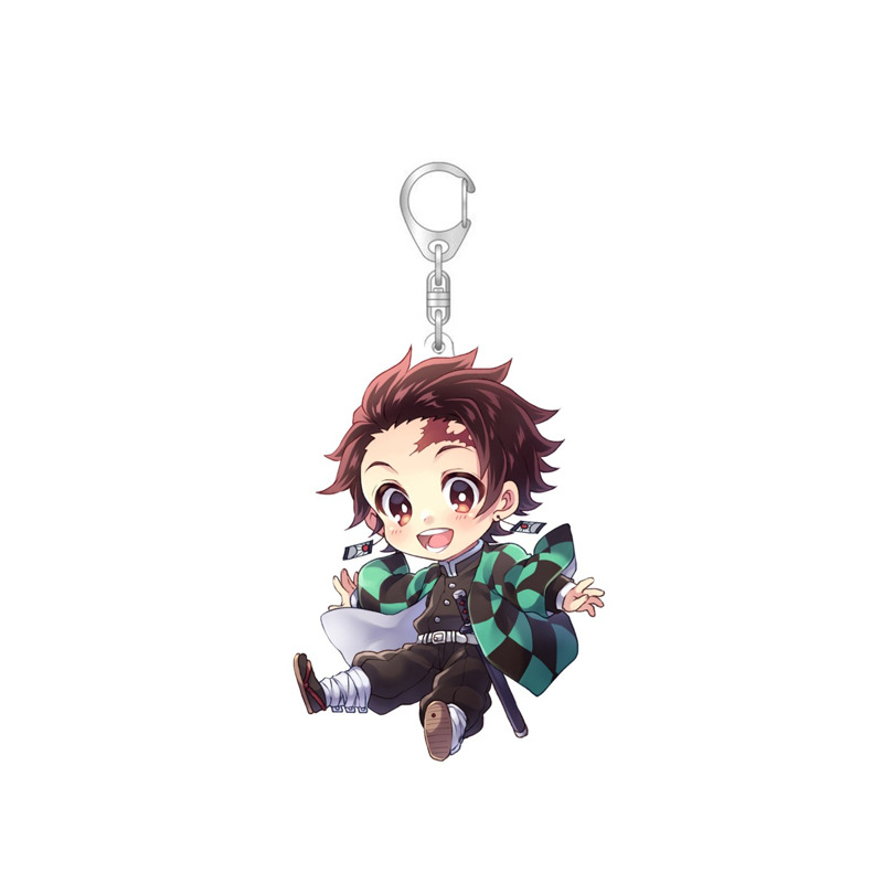 Móc Khóa Nhựa Acrylic Mặt Hình Nhân Vật Anime Demon Slayer