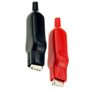 2 Chiếc 20A Vỏ Cá Sấu Kẹp Điện DIY Thử Nghiệm Dẫn Cá Sấu Hai Đầu Cá Sấu Kẹp Roach Điện Nhảy