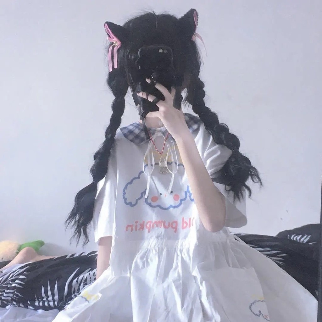 in soft girl Kẹp tóc tai mèo Lolita dễ thương loli cô gái hầu Hiển thị băng đô cosplay con