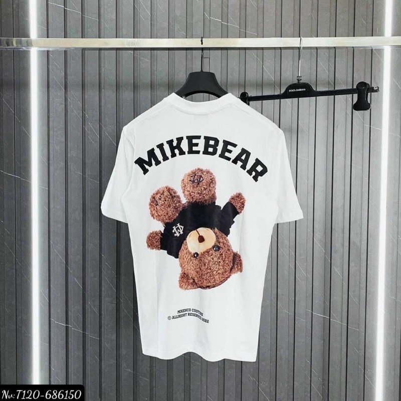 Áo thun tay lỡ MIKEBEAR form rộng tay lỡ Unisex, áo phông Mikenco nam nữ phong cách Ulzzang GTM