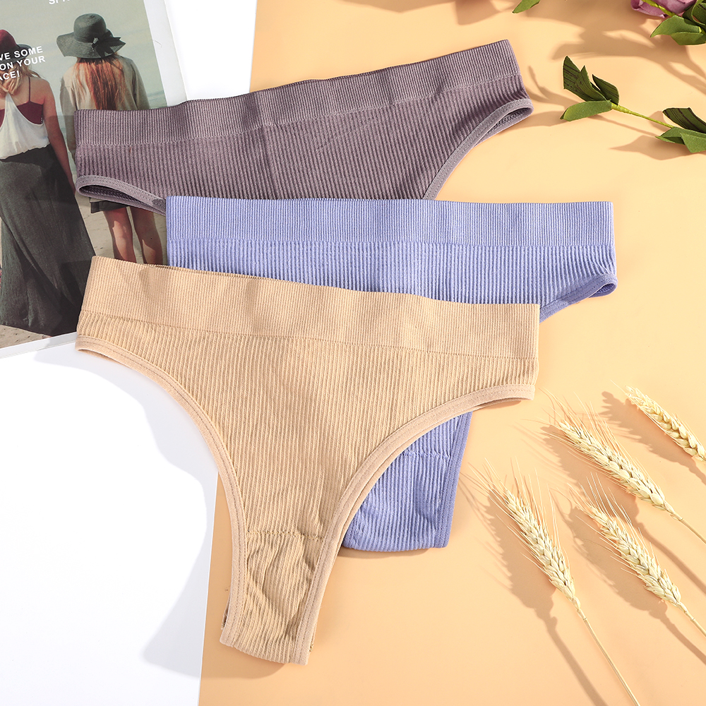Quần Lót Aijolen Cotton Màu Trơn Không Đường May Dành Cho Nữ