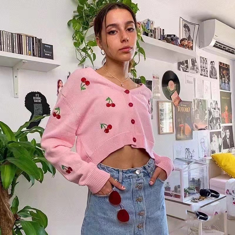 SUXI Áo len dài tay thiết kế mới thời trang mùa thu theo phong cách hàn quốc dành cho nữ