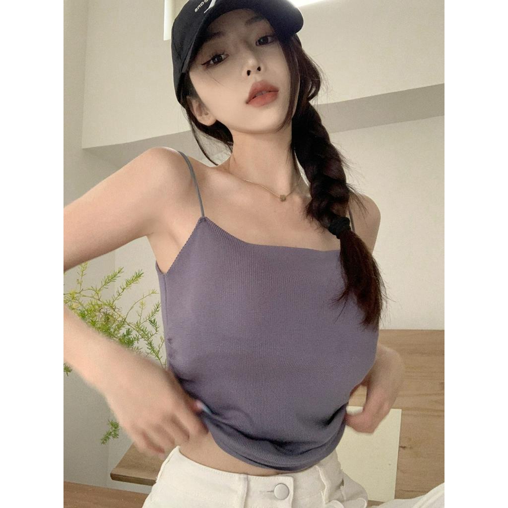 Áo Croptop Hai Dây Dáng Ôm Phong Cách Mùa Hè Mới 62726