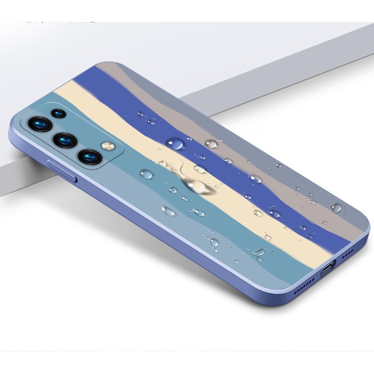 Ốp Điện Thoại Silicone Họa Tiết Sọc Cầu Vồng Xinh Xắn Cho Oppo Reno5 A92 Reno3Pro Reno 5pro | BigBuy360 - bigbuy360.vn