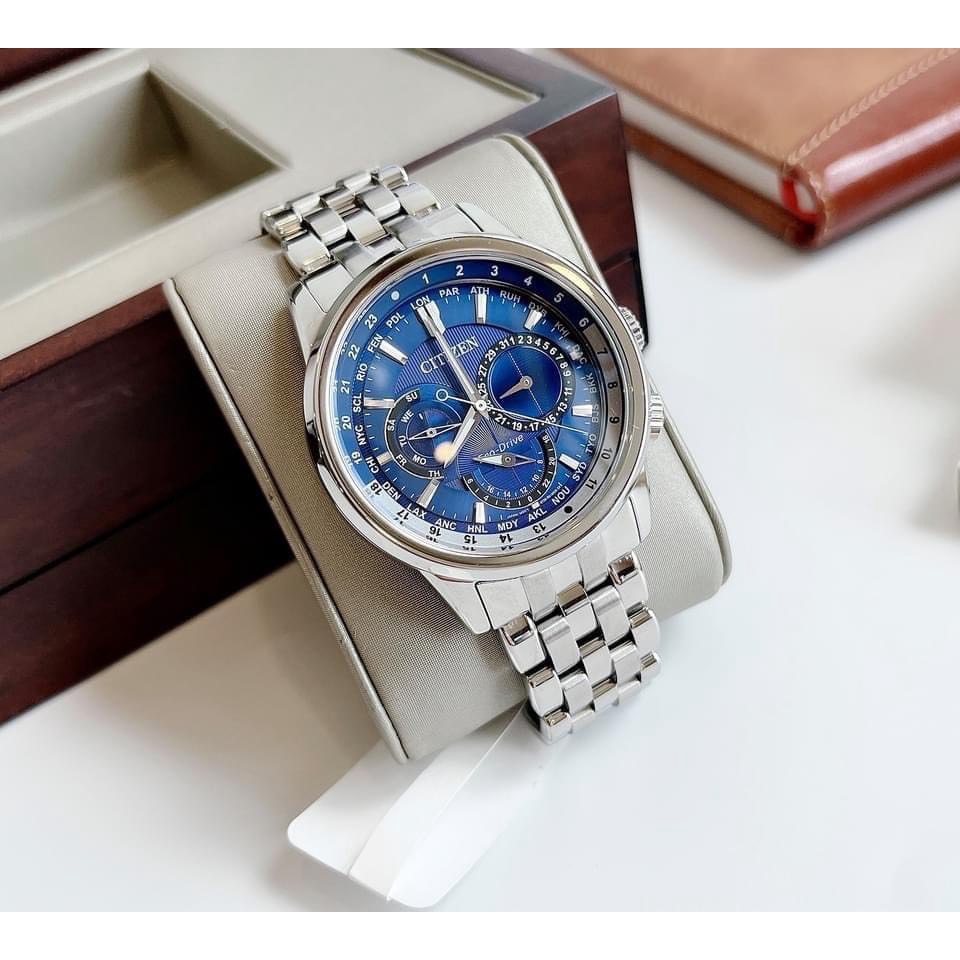Đồng hồ nam chính hãng Citizen BU2021-51L máy Quartz Pin Eco Drive năng lượng mặt trời
