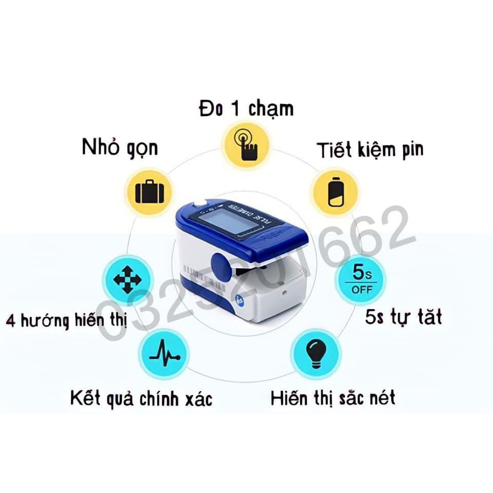 [BẢO HÀNH 1 NĂM] Máy đo nhịp tim & nồng độ oxy trong máu OXIMETER, máy đo oxy tiện lợi + TẶNG KÈM PIN