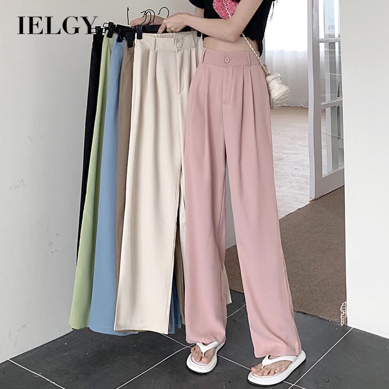 Quần IELGY ống rộng màu sắc sang trọng thời trang dành cho nữ