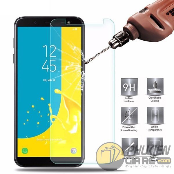 Combo 3 kính cường lực Samsung J6 Plus/ J6+ Trong suốt - Tặng keo chống hở mép