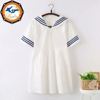 Đầm thủy thủ 3 viền