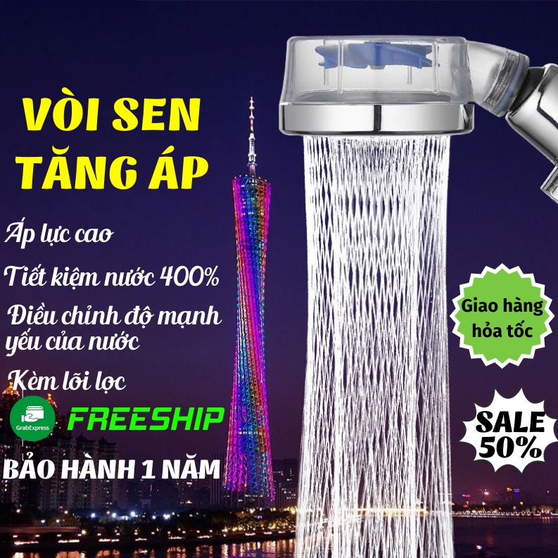 Vòi Sen Tăng Áp, Vòi Hoa Sen Chất Liệu Cao Cấp Không Gỉ Áp Lực Mạnh PAPAA.HOME