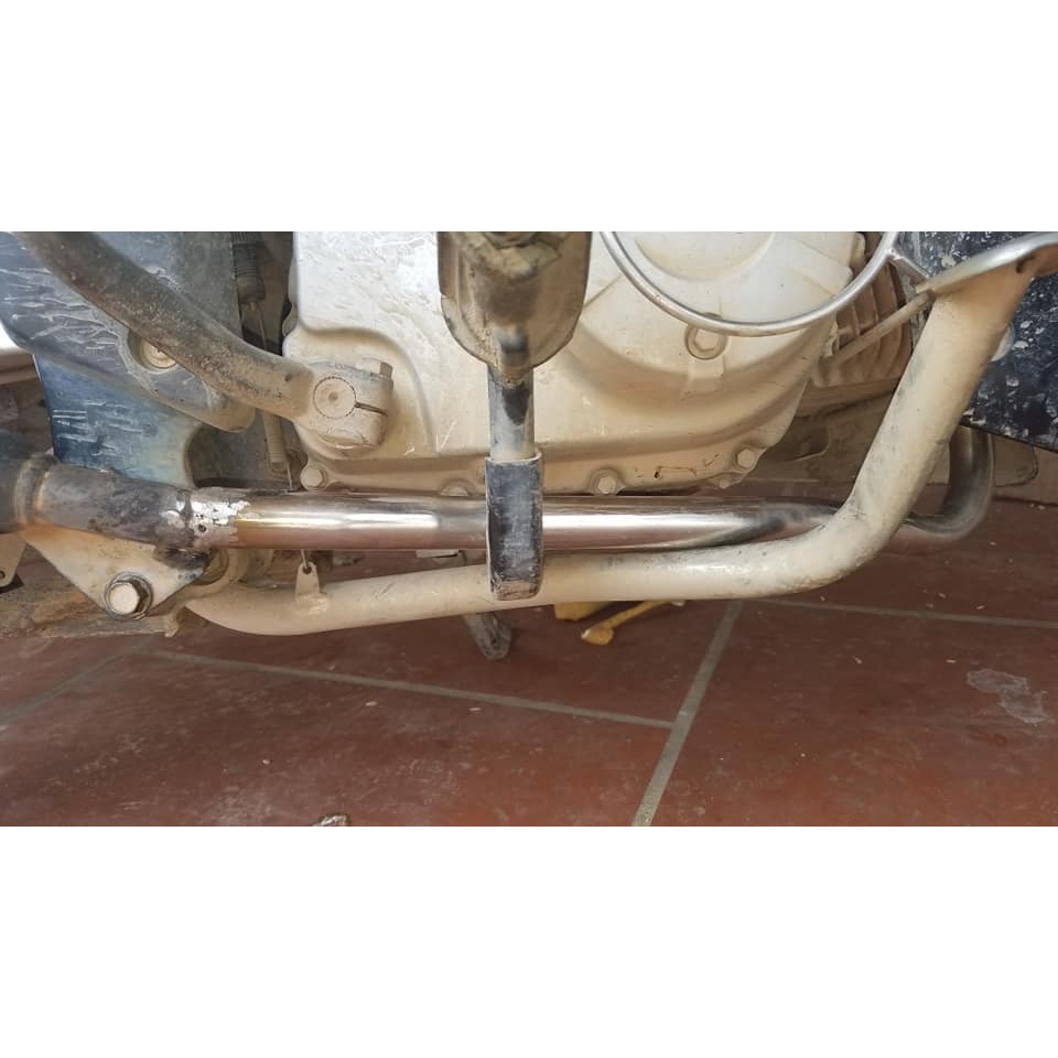 Cổ pô Wave Alpha 110 inox 304 chống han rỉ, dày 1.5mm. Bảo hành 10 năm