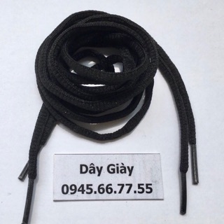 Dây giày màu đen 1m2 ovan