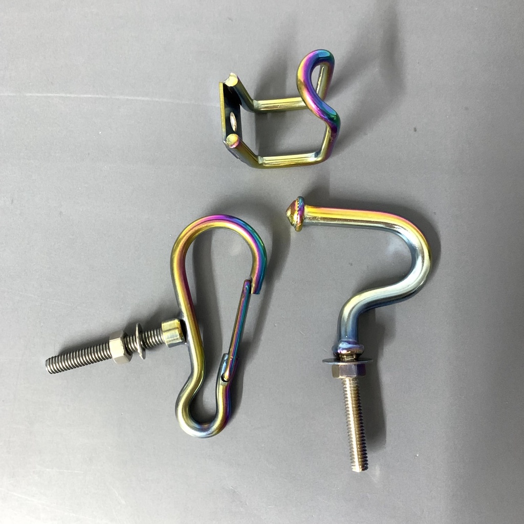 Móc treo đồ xe máy - Móc treo 7 màu - Móc treo đồ xi titan