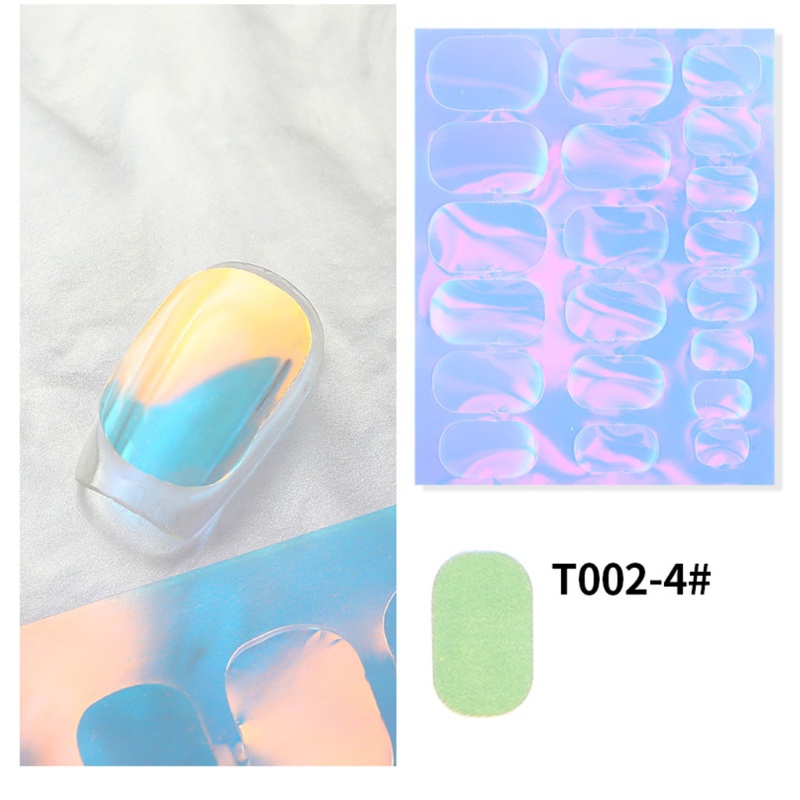 Miếng Dán Trang Trí Móng Tay Mặt Kính Phản Quang Màu Gradient Thời Trang YOUYO