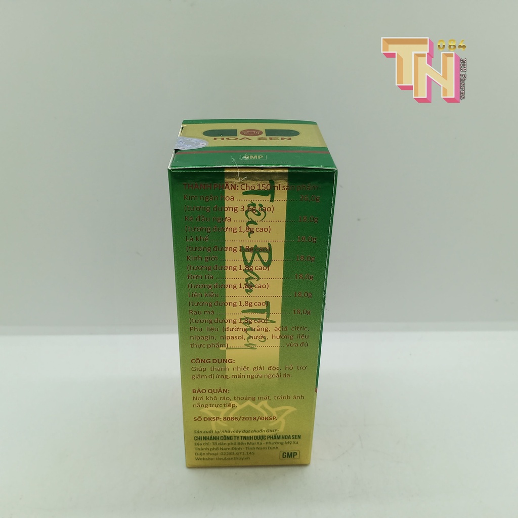 Siro Tiêu Ban Thủy Chai 150ml