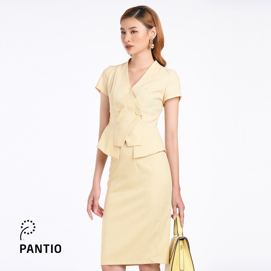 BJD52219 - Chân váy trơn dáng ôm nhẹ - PANTIO