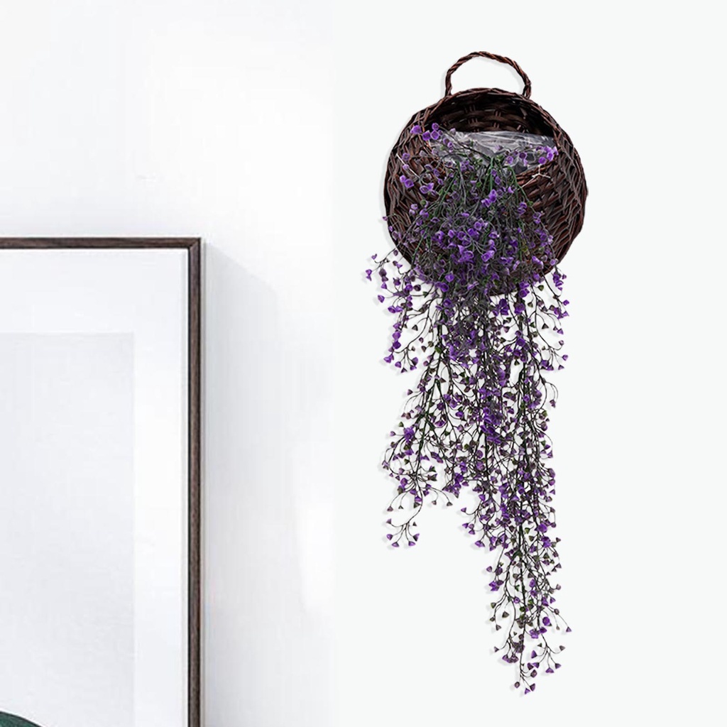 Chậu Hoa Giả Bằng Nhựa Trang Trí Bàn Làm Việc DIY
