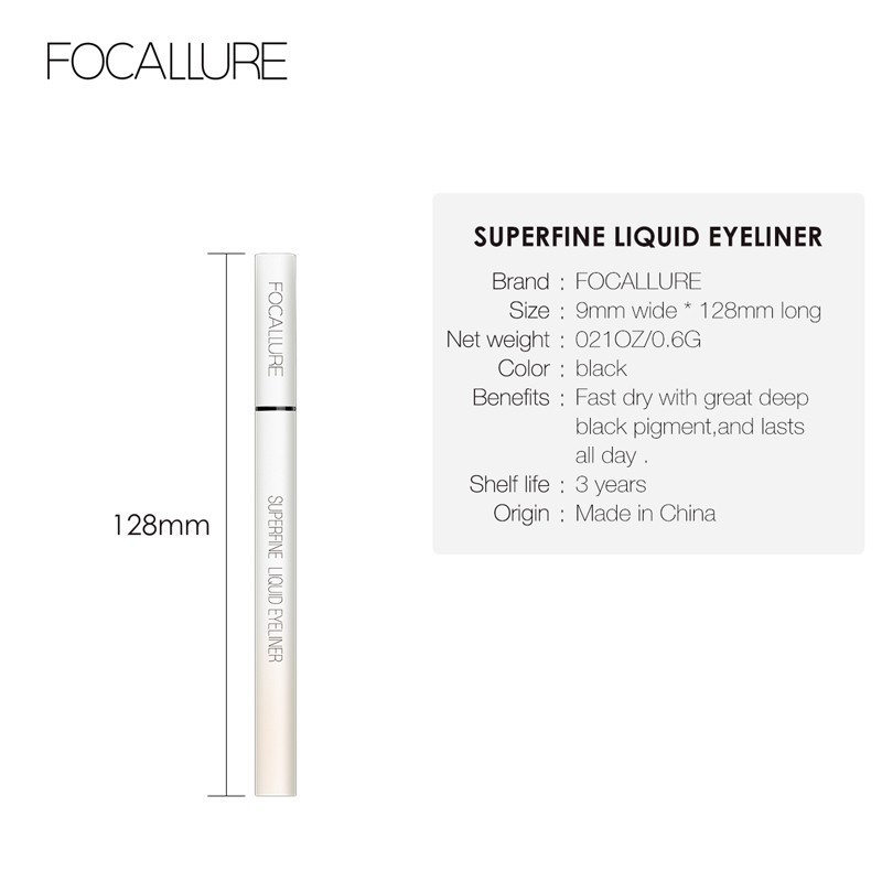 Bút kẻ mắt FOCALLURE chống nước nhanh khô 0.6g