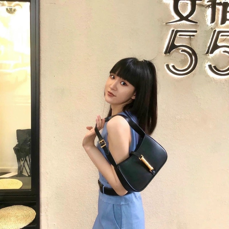 [MS 158]Kẹp nách ck ko box miệng có kéo khoá - HANA BAG