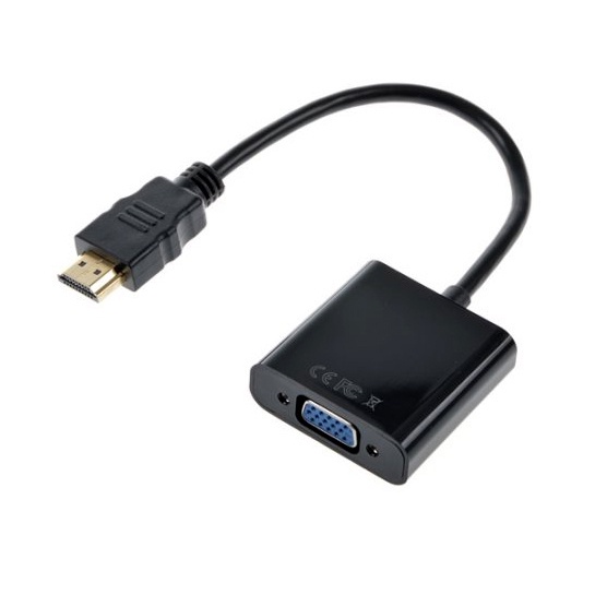 [Mã ELHACE giảm 4% đơn 300K] Hdmi To Vga, Cáp Chuyển Hdmi Sang Vga Cho Pc,Laptop, Máy Chiếu Cao Cấp Độ Dài 20Cm