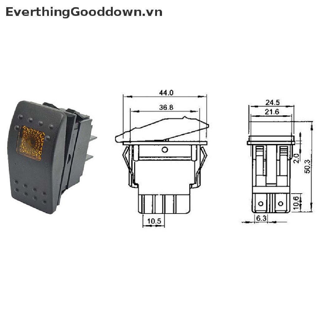 Công Tắc 4 Chấu Chống Thấm Nước Dành Cho Tàu Thuyền / Xe Hơi