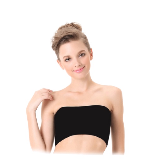 QKOOLE Áo ống  ôm ngực màu trơn thời trang phong cách Hàn Quốc dành cho nữ