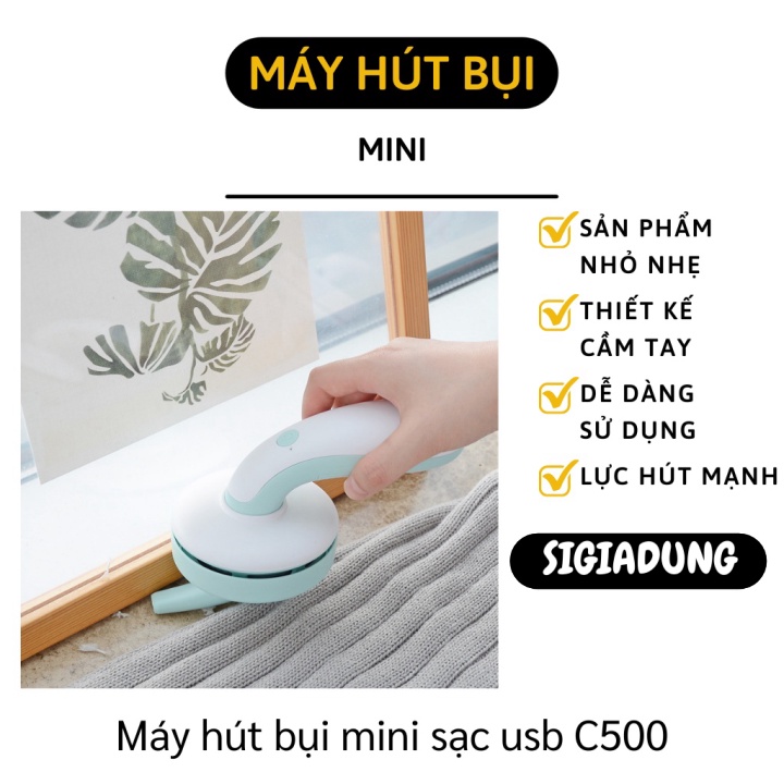 [SGD] Máy Hút Bụi Mini - Máy Hút Bụi Giường, Bàn Phím Máy Tính, Ô Tô Không Dây Sạc USB 9310