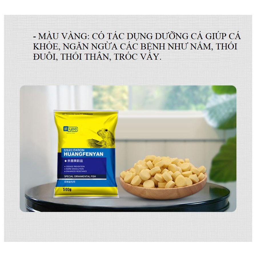 Muối khoáng nén viên 4 màu khử trùng nước