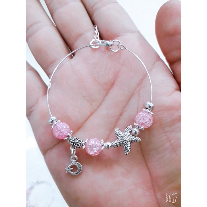 Vòng tay đá bọt tuyết 8mm - phong cách trẻ trung