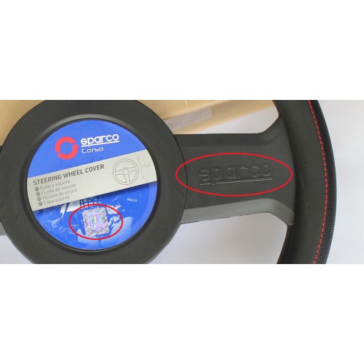 Bọc Vô Lăng Da - Chính Hãng Sparco Italia - Full Mẫu Dcut, Tròn Và Màu Sắc