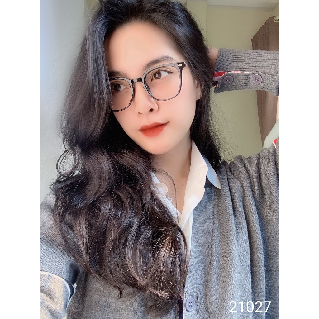 Kính gọng vuông nam nữ LILYEYEWEAR chất liệu kim loại không gỉ thanh mảnh màu sắc thời trang 21027