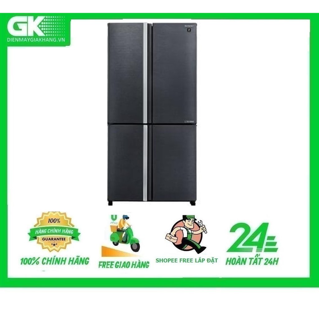 SJ-FX600V-SL-MIỄN PHÍ CÔNG LẮP ĐẶT-Tủ lạnh Sharp Inverter 525L 4 cửa SJ-FX600V-SLModel Mới