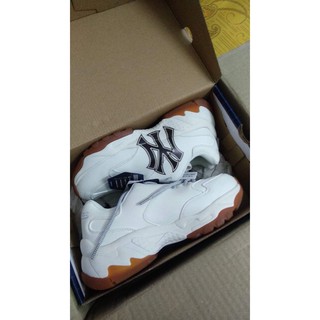 [Hàng cao cấp + Full Box + Tặng Tất] Giày M.L.B NY Yankee White Black