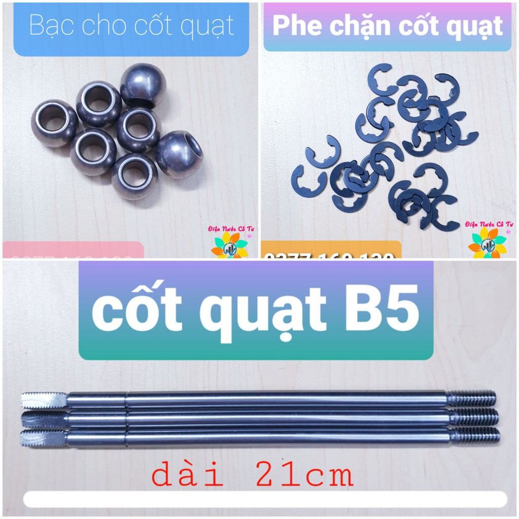 2 cặp chặn cánh quạt nhựa chặn lồng quạt nhôm