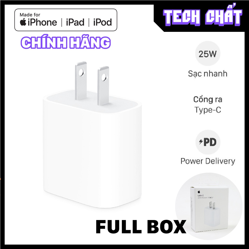 Củ sạc nhanh 20W PD type C cho táo IPtablet táo PD power Delivery